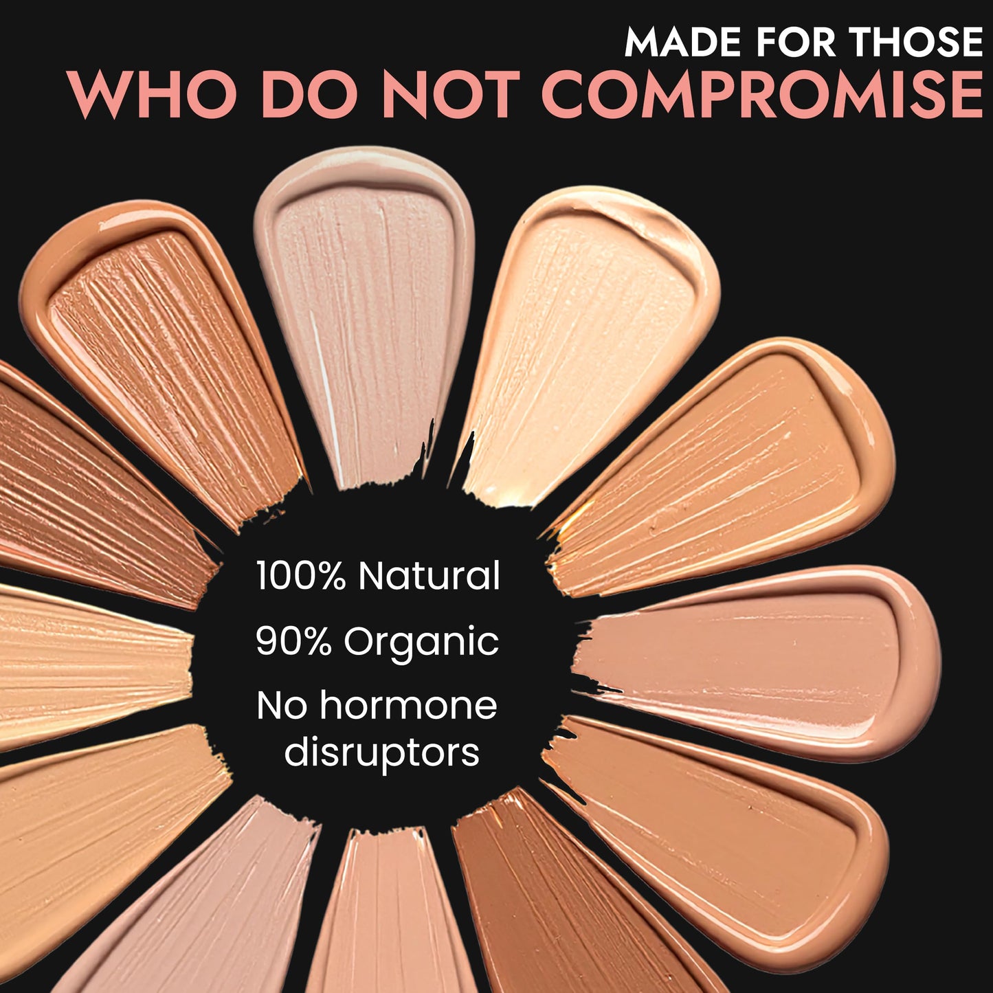 BaeBlu LUX Organic Liquid Foundation Makeup – 100% Natural Medium Coverage with Natural Finish – Vegan & Gluten-Free for All Skin Types, 1 fl oz, Hazelnut