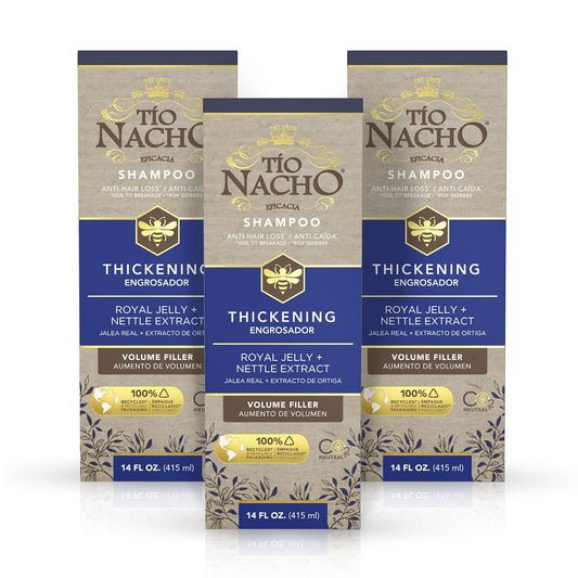 Tio Nacho Anti Hair Loss Thickening Volume Filler Shampoo with Royal Jelly & Rosemary, Volumizing & Body-Boosting Hair Care, 14 Fluid Ounces