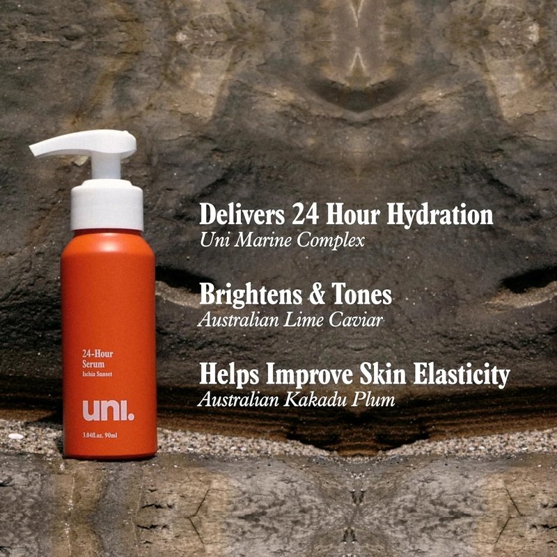 Uni 24 Hour Serum - Hydrating Anti-Aging Formula | Travel Size (90 ml)