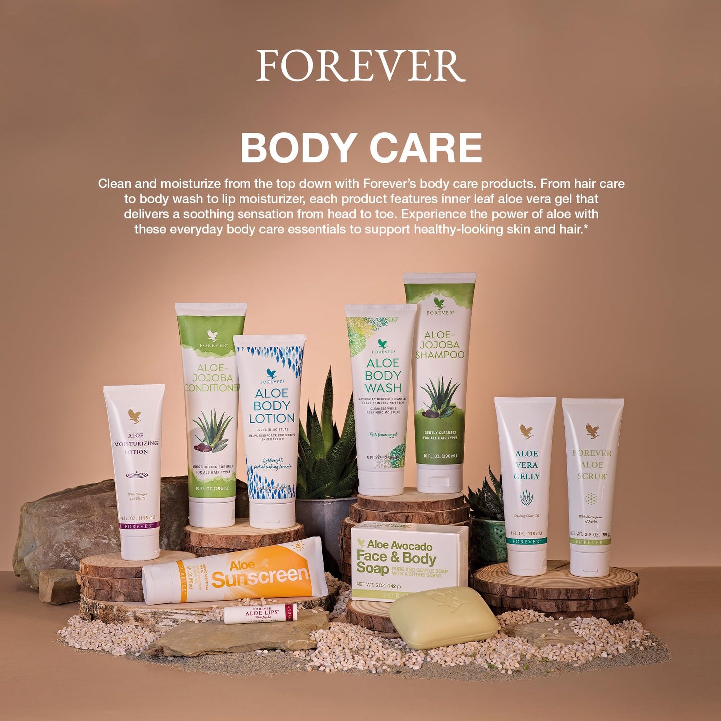 Forever Living - Aloe Moisturizing Lotion Duo - Deep Hydration with Collagen - Silky Smooth Texture - Gluten-Free Hand and Body Formula Pack of 2