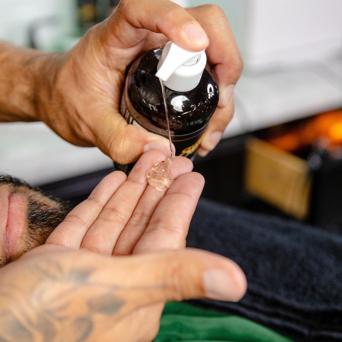 Suavecito Shave Gel 8 oz. Pump Bottle, Peppermint and Tea Tree Infused, Clear Formula That Hydrates and Protects Skin