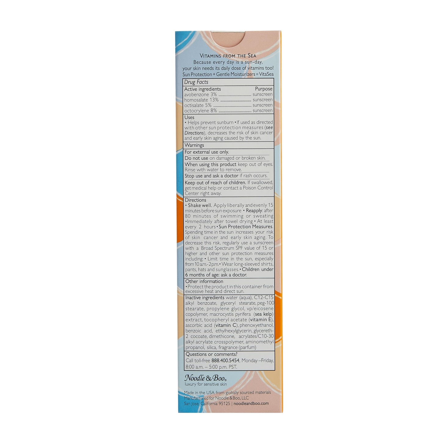 VitaSea Hydrating Sunscreen Lotion for Face and Body, Broad Spectrum Reef Friendly Sunscreen SPF 30, UVA & UVB Protection, Formulated with Sea Kelp, Vitamin E & C, 4 Fl Oz