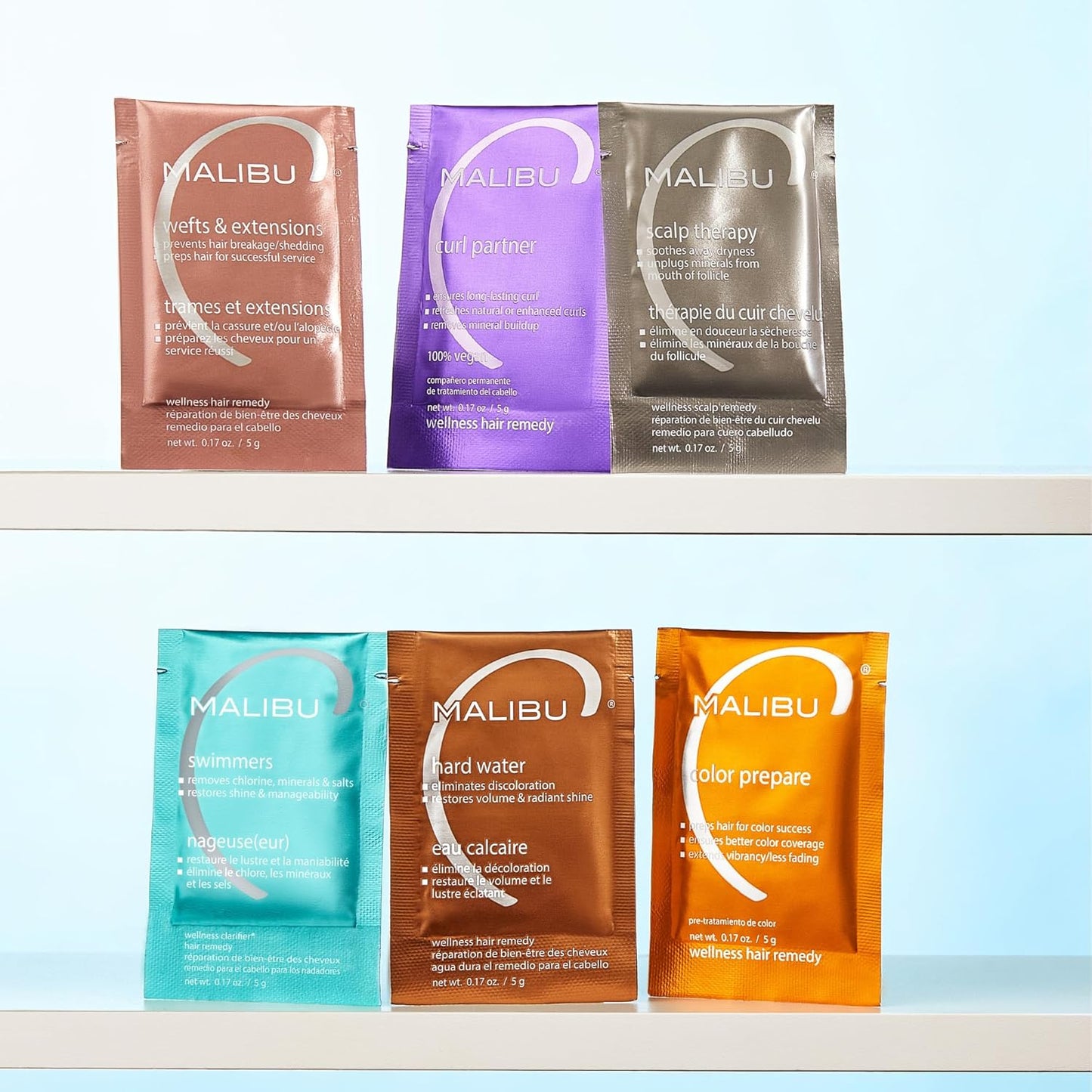 Malibu C Swimmers Wellness Remedy - Restoring Hydrating Hair Care with Vitamin C - Protects Against Chlorine Damage (1 Packet)