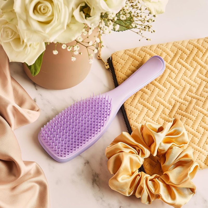 Tangle Teezer Ultimate Detangler Hairbrush for Fine & Fragile Hair - Soft Flex Teeth Reduce Breakage | Hypnotic Heather