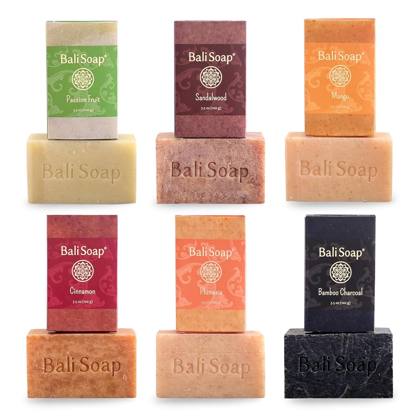 Natural Soap Gift Set - Handmade Cold Process Bar Soap for Men & Women | Tropical Paradise Collection - 6 Pack