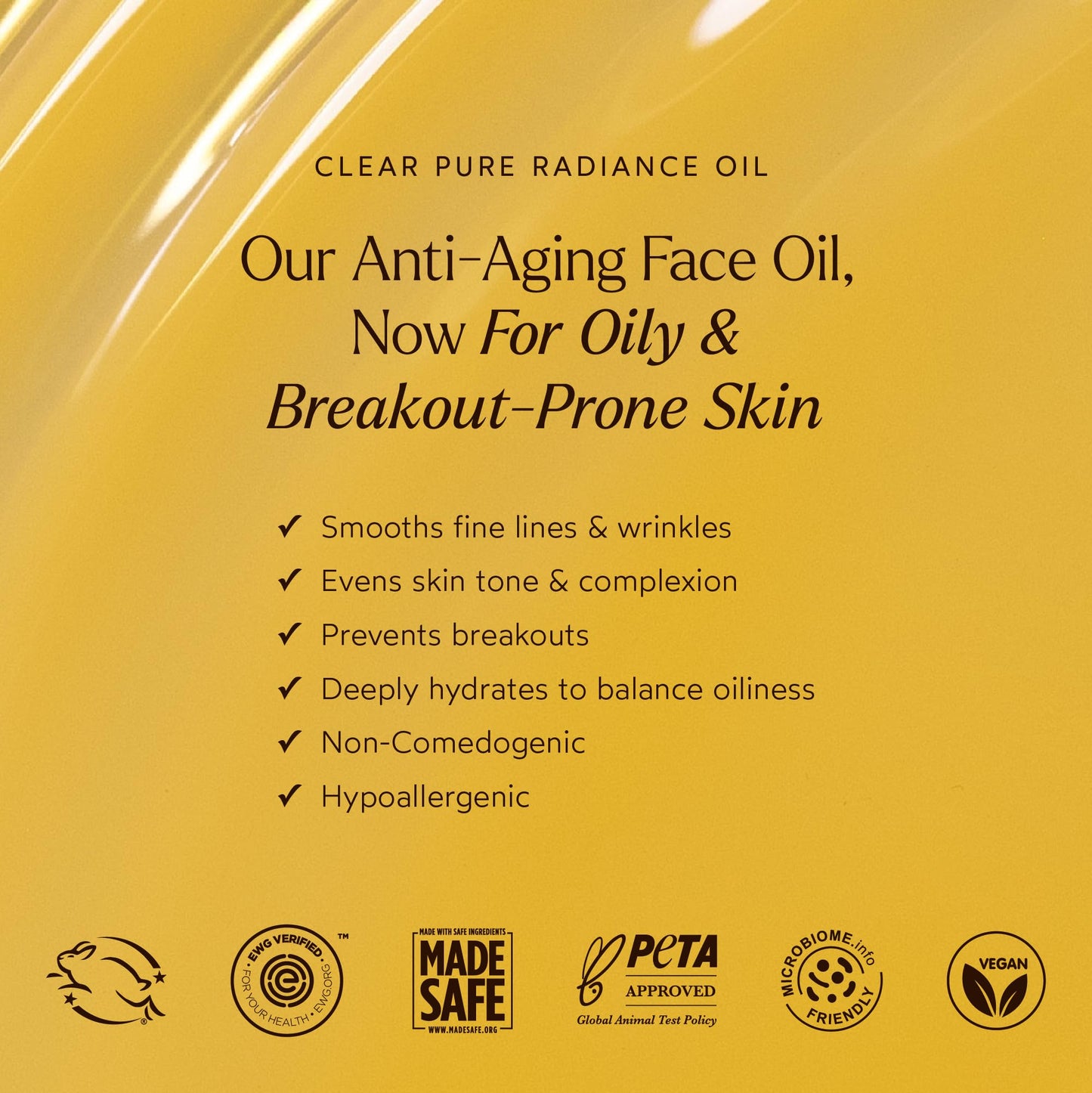 True Botanicals Clear Pure Radiance Oil | Oily Skin Types | Anti-Aging Face Oil for Acne Prone Skin | Treats Fine Lines & Wrinkles | Dermatologist Tested, All Natural, Vegan | 1 fl oz | 30 ml