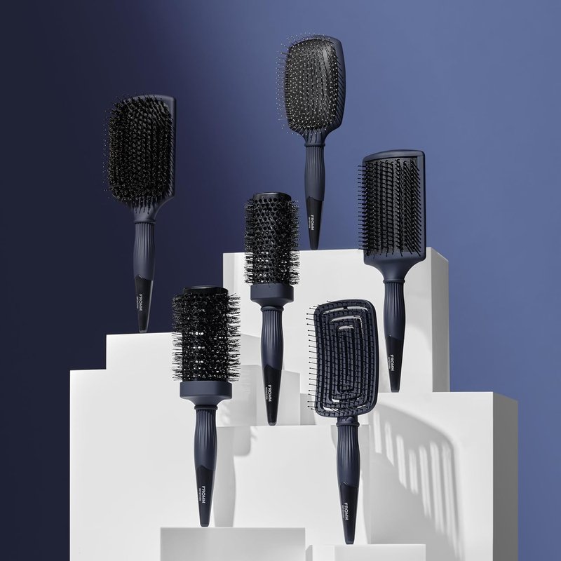 Fromm Intuition Hot Paddle Brush - Ceramic Ionic Hair Brush for Smoothing & Straightening | Anti-Static, Heat Safe, All Hair Types