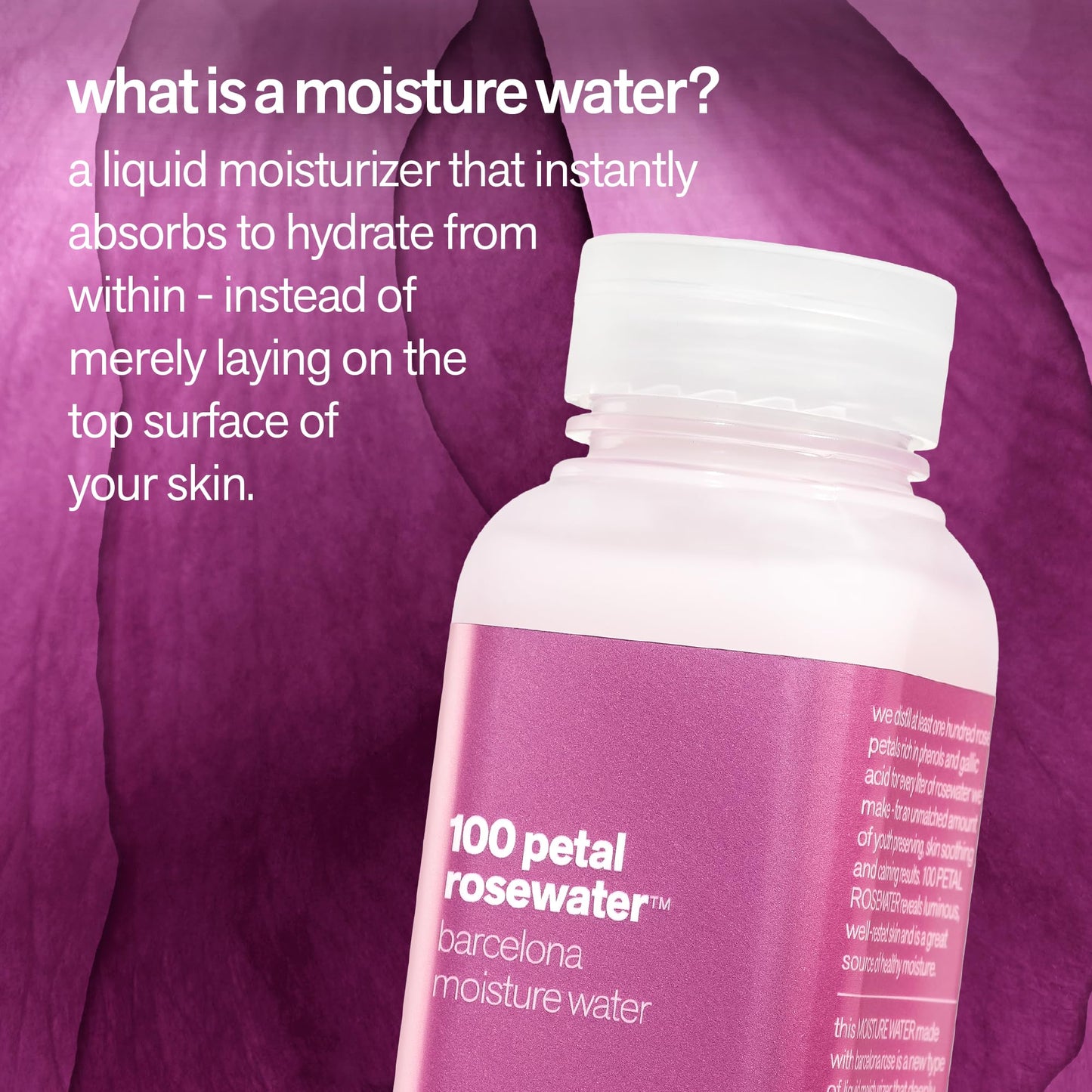 Facewater 100 Petal Rosewater Barcelona Moisture Water