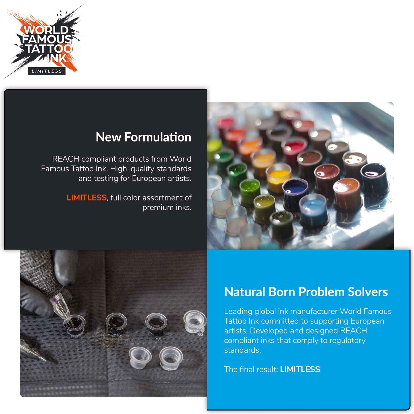 World Famous Tattoo Ink Limitless - Dark Pink 2 - Professional Tattoo Ink & Tattoo Supplies - Skin-Safe Permanent Tattooing in Bold Shades - Vegan & Non-Toxic (1 oz)