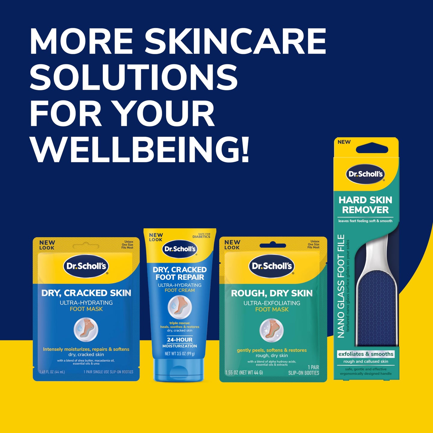 Dr. Scholl's Rough,Dry Foot Renewal Ultra Overnight Treatment-Overnight Foot Cream 3oz with Aloe,Coconut Oil,Urea &Heel Sleeve Socks,Deeply Moisturize & Soften Feet,Dermatologist Tested,(Pack of 2)