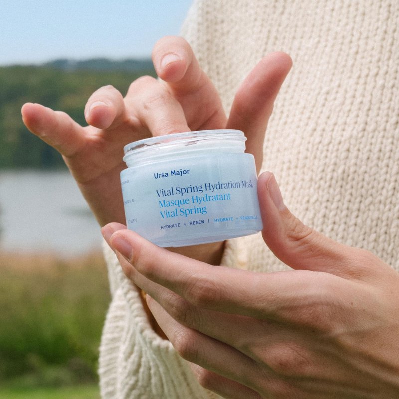 Ursa Major Vital Spring Hydration Mask | Deeply Hydrating Natural Mask| Plumps Skin’s Appearance, Boosts Firmness & Smooths Appearance of Fine Lines | Vegan, Cruelty-Free, Non-Toxic | 1.69 ounce