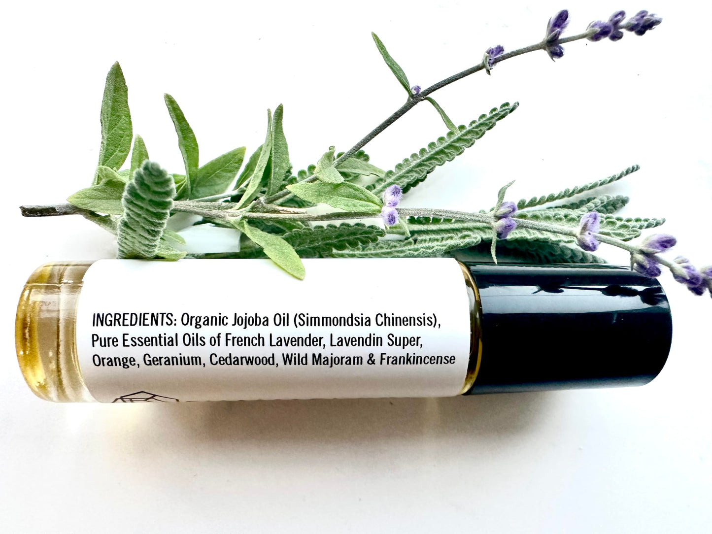 shamarwyn French Lavender Zen Blend Perfume Oil, Organic Jojoba Base with Botanical Lavender, Orange, Wild Marjoram & Frankincense Pure Essential Oils 10ML