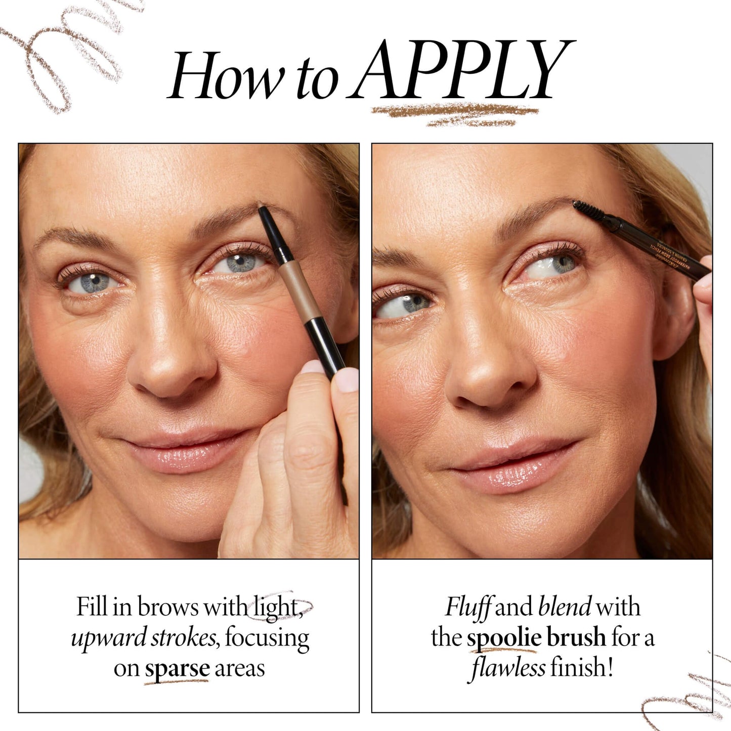 LAURA GELLER NEW YORK INKcredible Waterproof Brow Pencil- Blending Spoolie Brush - Long Lasting Eyebrow Filler (01 Blonde)