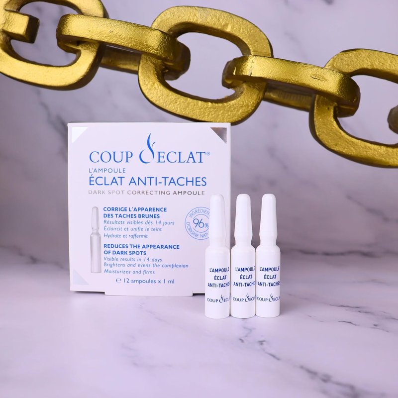 Coup d'Eclat Lift & Glow Ampoules - Illuminating Hyaluronic Acid Serum for Radiant, Hydrated Skin | 7 Count