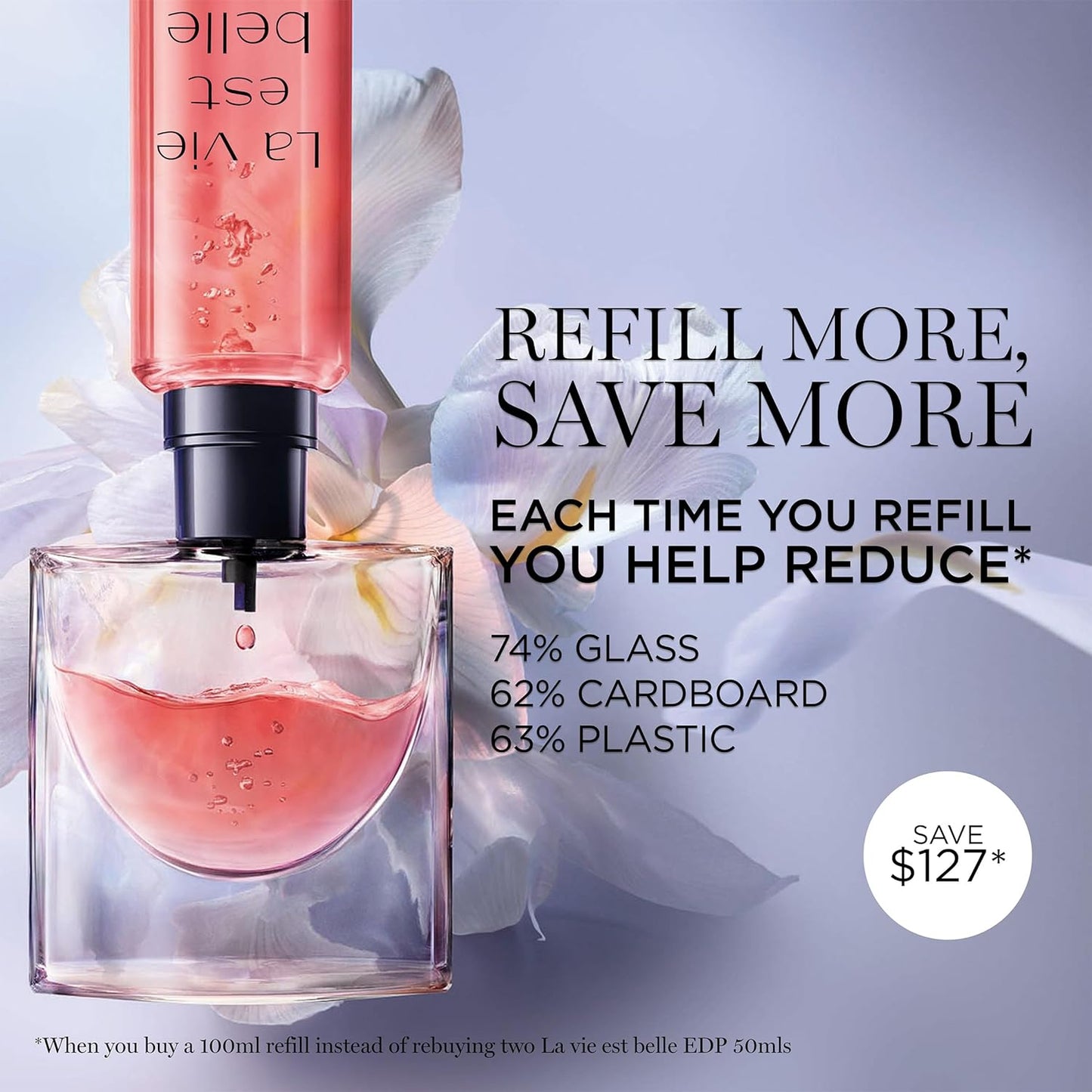 Lancôme La Vie Est Belle Eau de Parfum | Long-Lasting Floral Fragrance with Iris, Patchouli & Vanilla - 3.4 oz