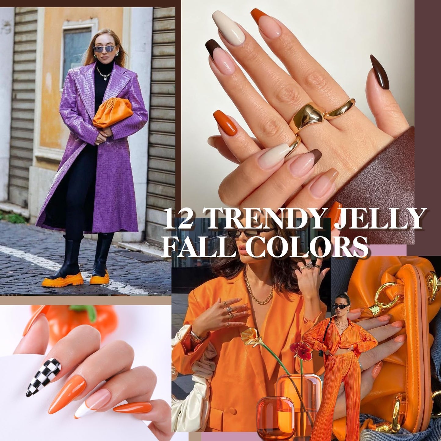 gelike ec Colors Gel Nail Polish: TPO&Hema Free Gel Polish Set With 16ML 12 Fall Colors Big Bottles for Young Women Manicure DIY at Home with Color Chart and Stickers 2026