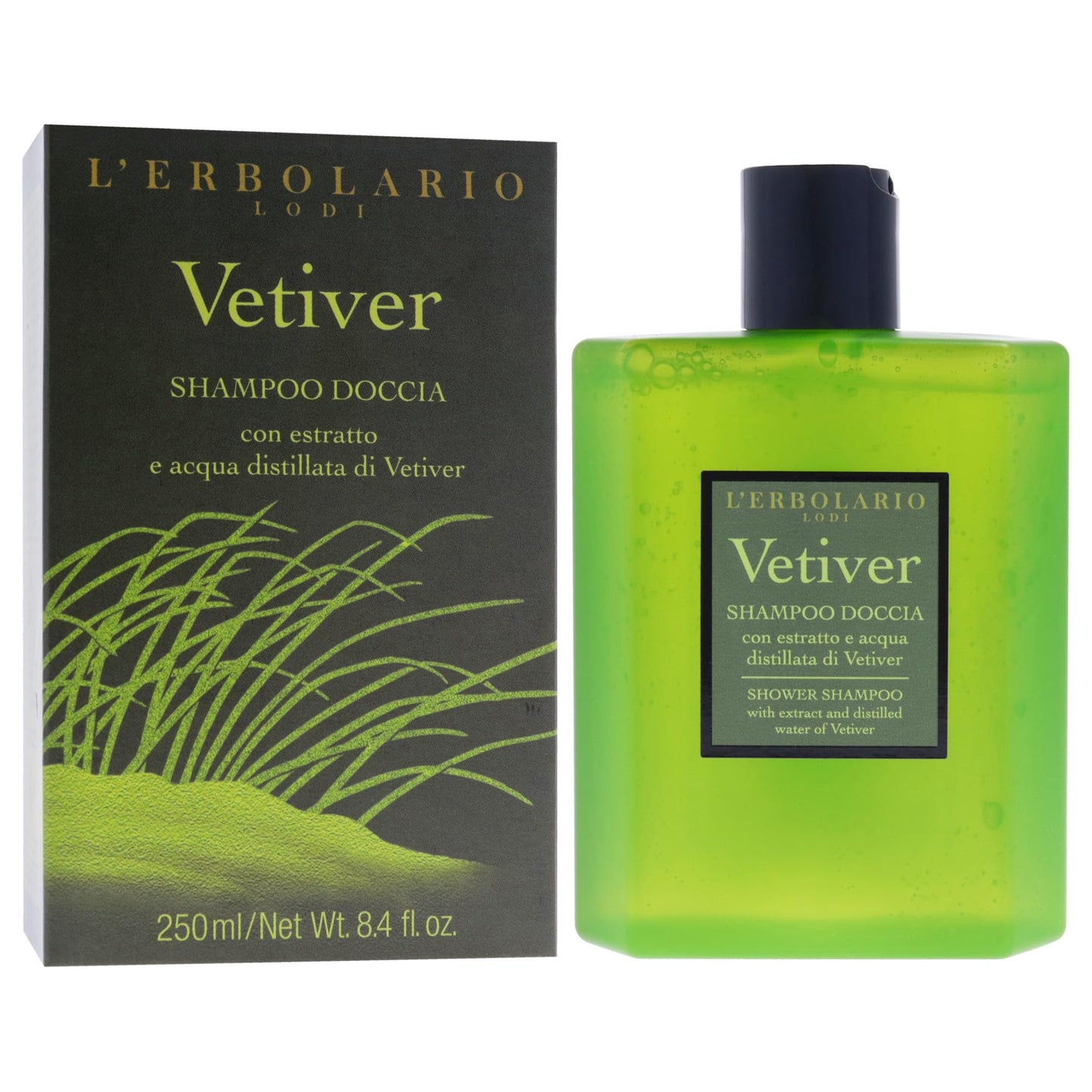 LErbolario Shower Gel - Vetiver for Unisex - 8.4 oz Shower Gel