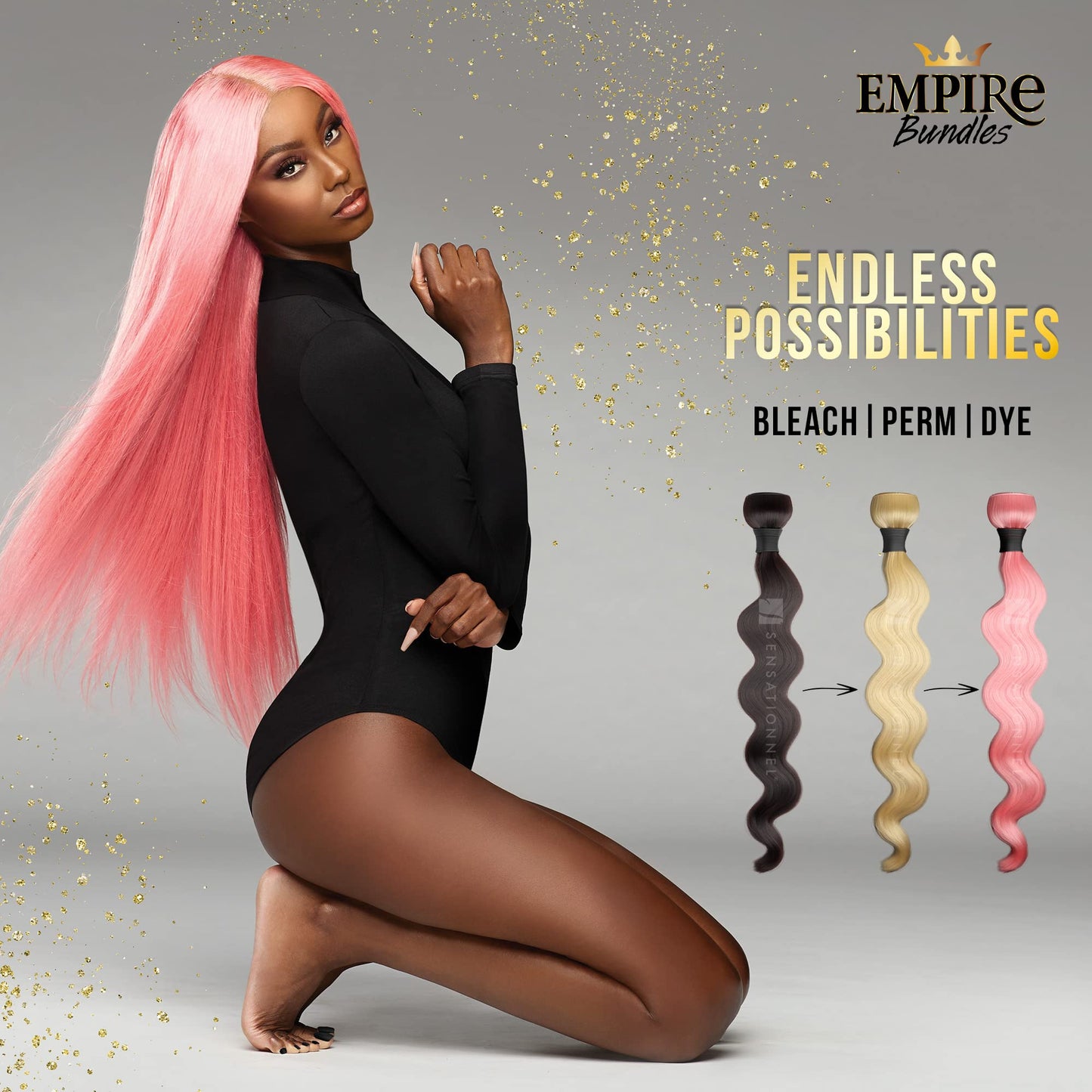 Sensationnel Empire bundles- body wave 10a tangle shed free human hair for weaving and sew in styles - 1 pack (16 inch, NATURAL/BLACK)