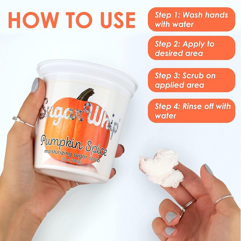 Exfoliating Sugar Scrub - Primal Elements Pumpkin Face & Body Cleanser | 10 oz Moisturizer