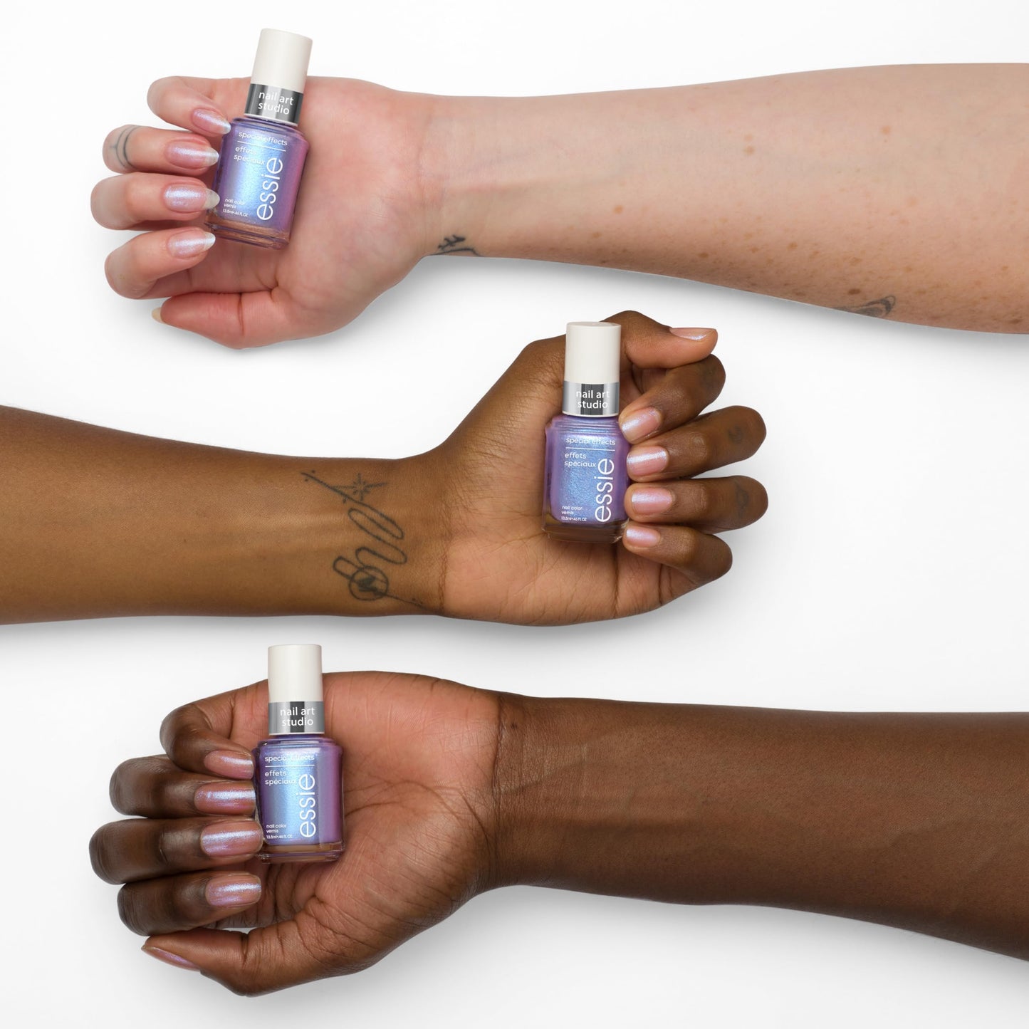 essie Nail Art Studio Special Effects Polish, Shimmer, Vegan, Purple Nail Polish, Ethereal Escape, 0.46 Fl Oz