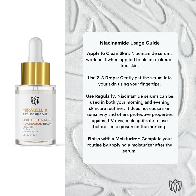 Niacinamide 5% Face Serum with Zinc PCA, Witch Hazel & Cucumber – Pore Tightening & Oil Control Serum for Oily Skin | Sebum Balance & Skin Barrier Repair | Daily Facial Serum | 1.01 fl. oz (30 mL)