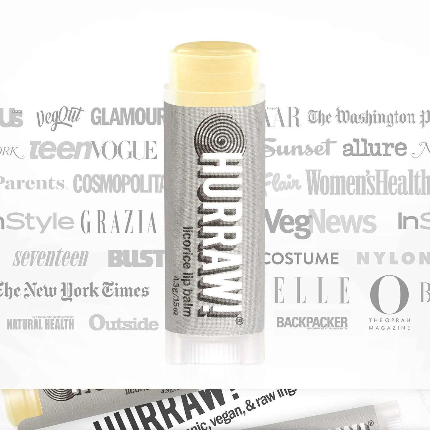 Hurraw! Licorice Lip Balm, 3 Pack: Organic, Certified Vegan, Cruelty and Gluten Free. Non-GMO, 100% Natural Ingredients. Bee, Shea, Soy and Palm Free. Made in USA