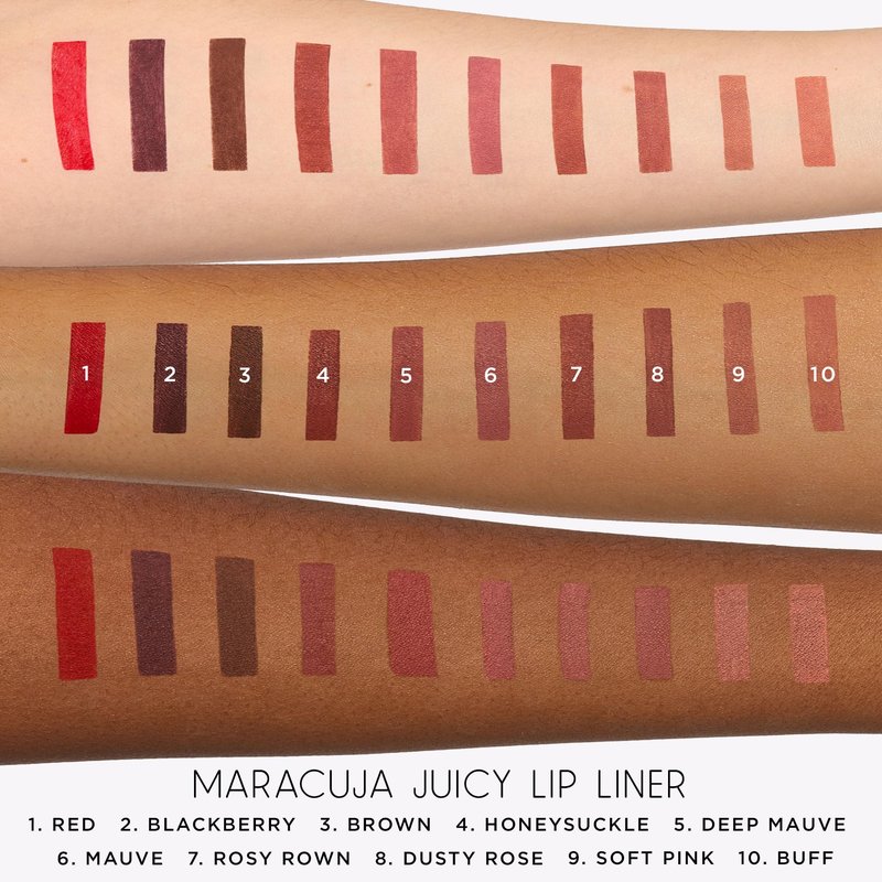 tarte maracuja juicy lip liner – Creamy, Matte, Lip Liner with Hyaluronic Acid with Vitamin E, Vegan & Cruelty-Free, travel size, dusty rose