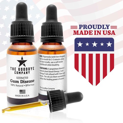 Ozonated Gum Disease Treatment - Effective and Natural Home Remedy for Treating Oral Gum Disease and Gingivitis - 100% Pure Neem and Clove Essential Oils for Complete Oral Health 15ML