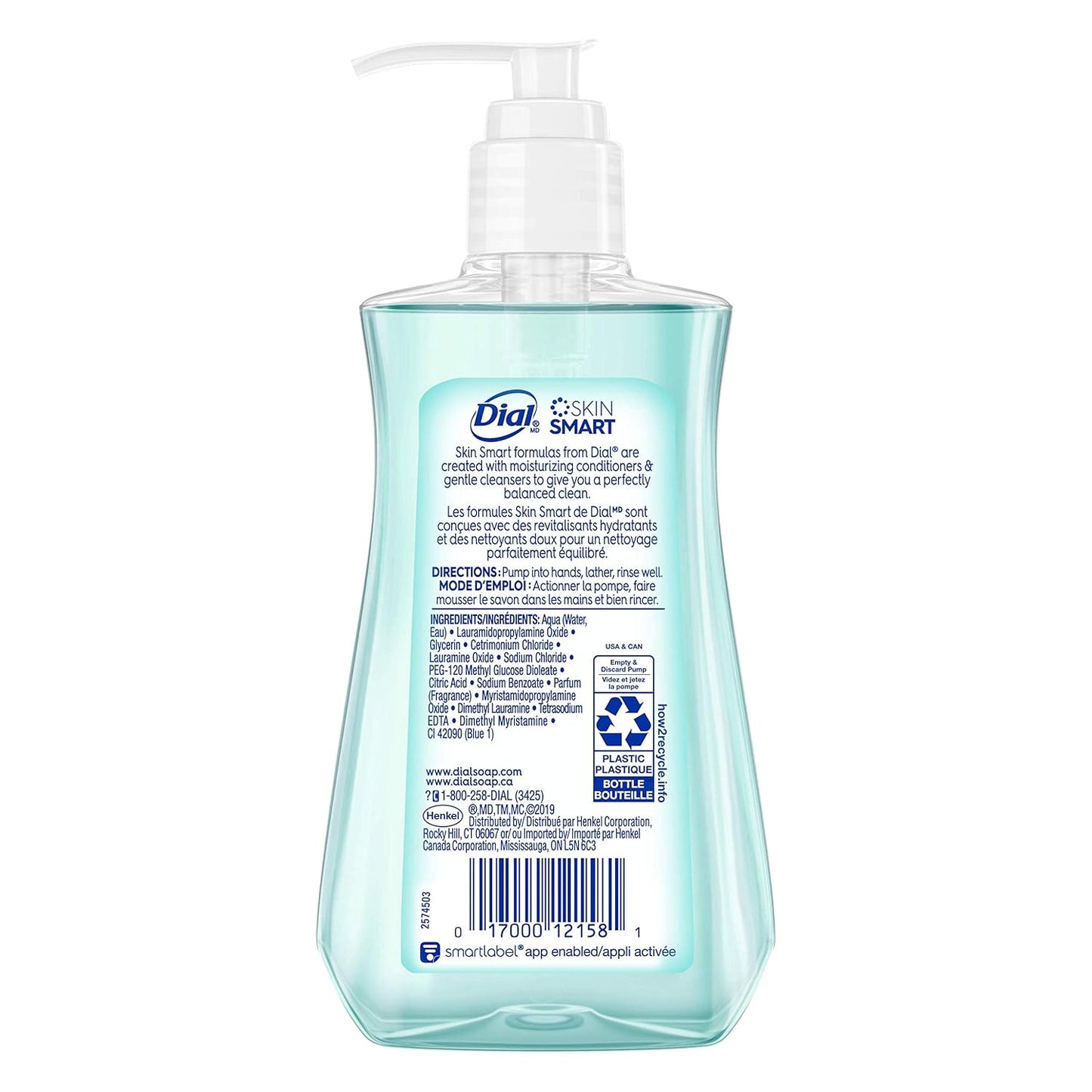 Dial Liquid Hand Soap - Coconut Water & Mango, 7.5oz | Pack of 12