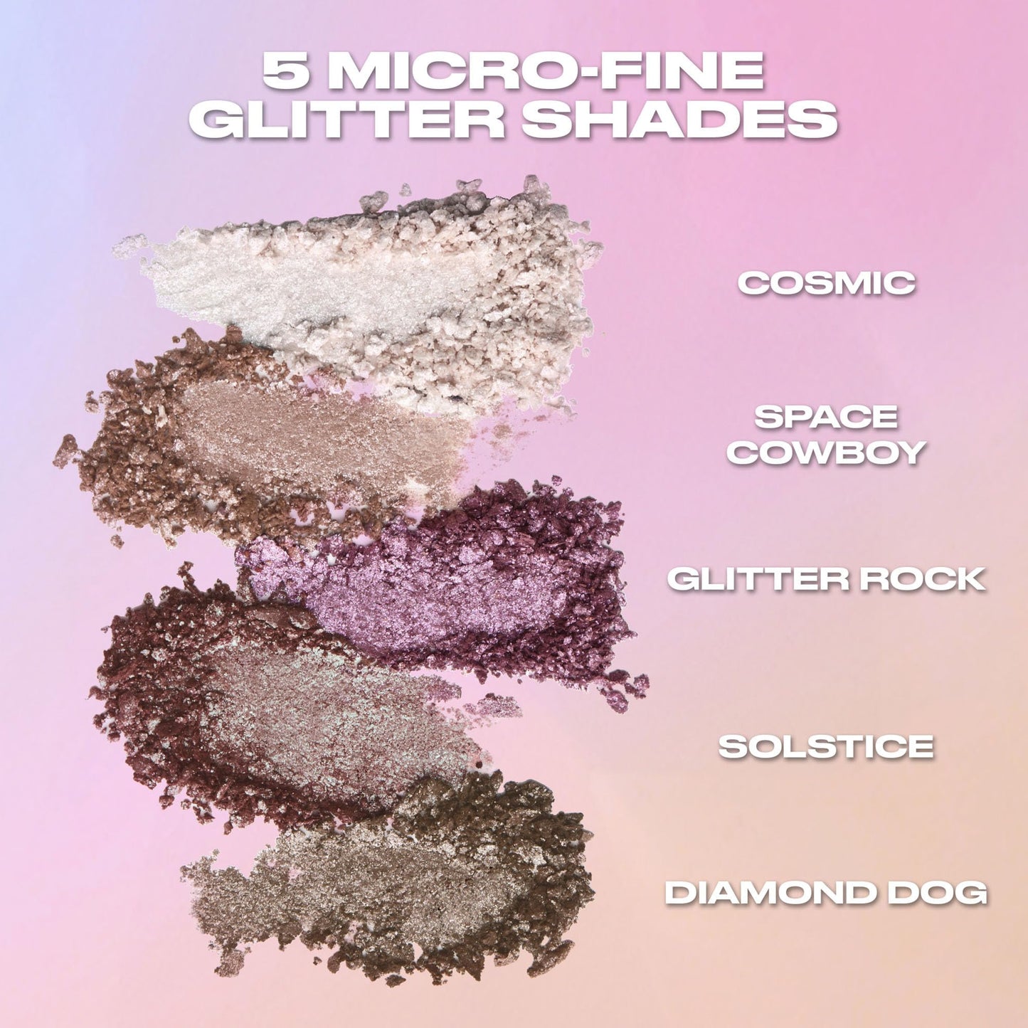 Urban Decay 24/7 Moondust Glitter Eyeshadow Single - Sparkly Eye Glitter Makeup, Long-lasting, Highly Reflective Shimmer Finish, Eye Shadow Topper, Cosmic (Sheer White Sparkle) - 0.06 oz