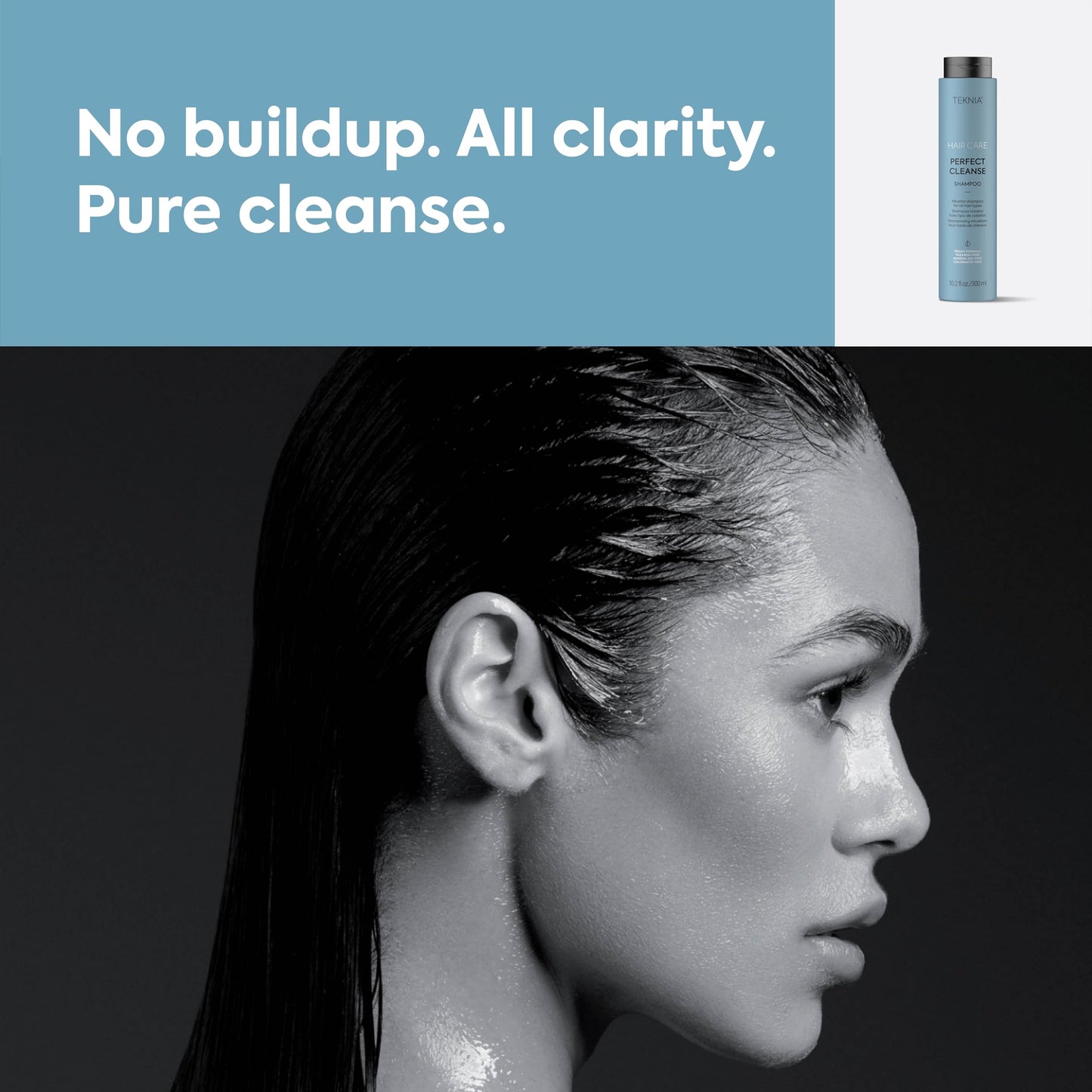 Lakmé Teknia Perfect Cleanse Shampoo, Clarifying Shampoo for Build Up, Deep Clean for Scalp and Hair, 10.2 Fl Oz