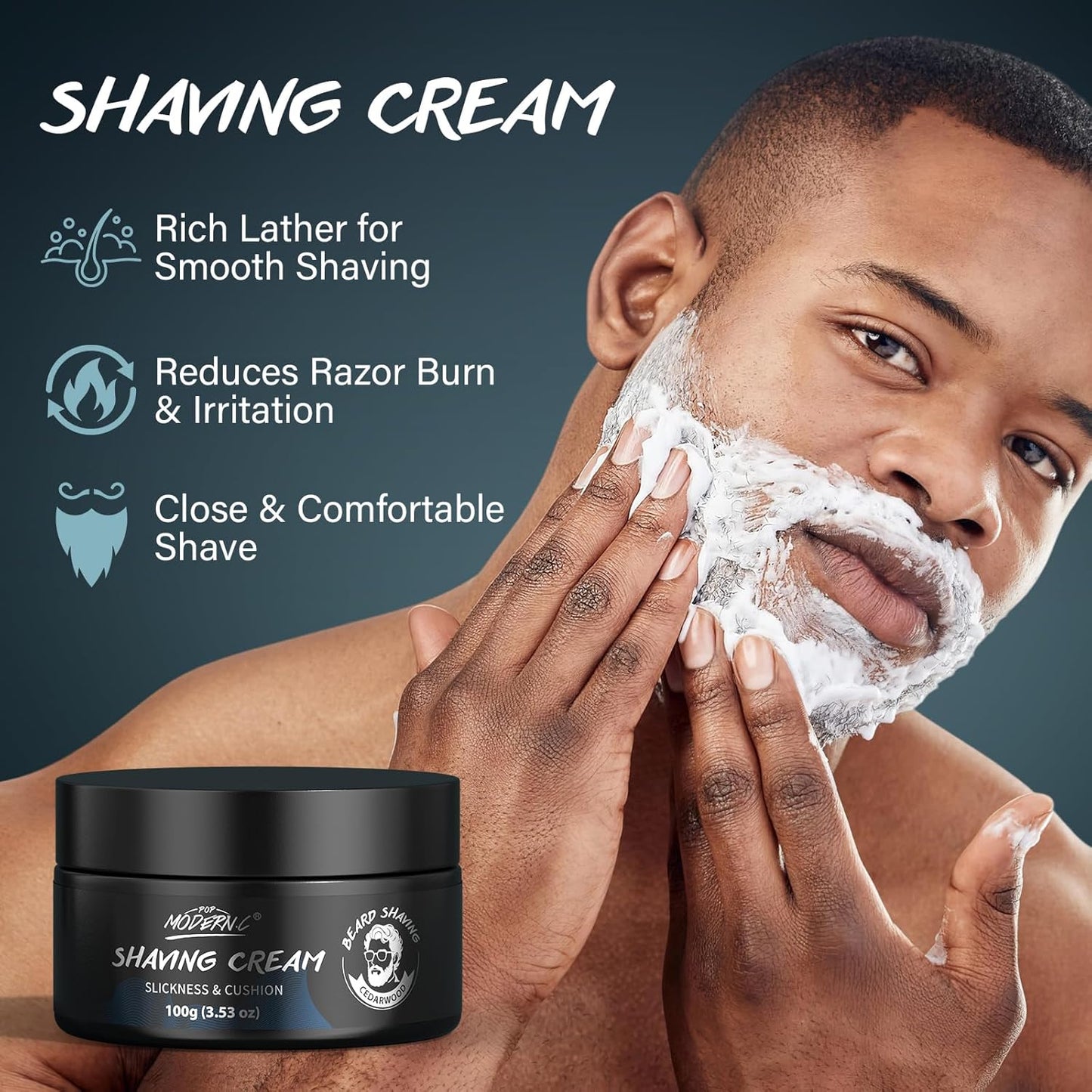 Men's Shaving Kit - 3-Piece Gift Set with Shaving Cream, Pre-Shave Oil & Aftershave | Perfect for Father's Day, Birthdays & Christmas