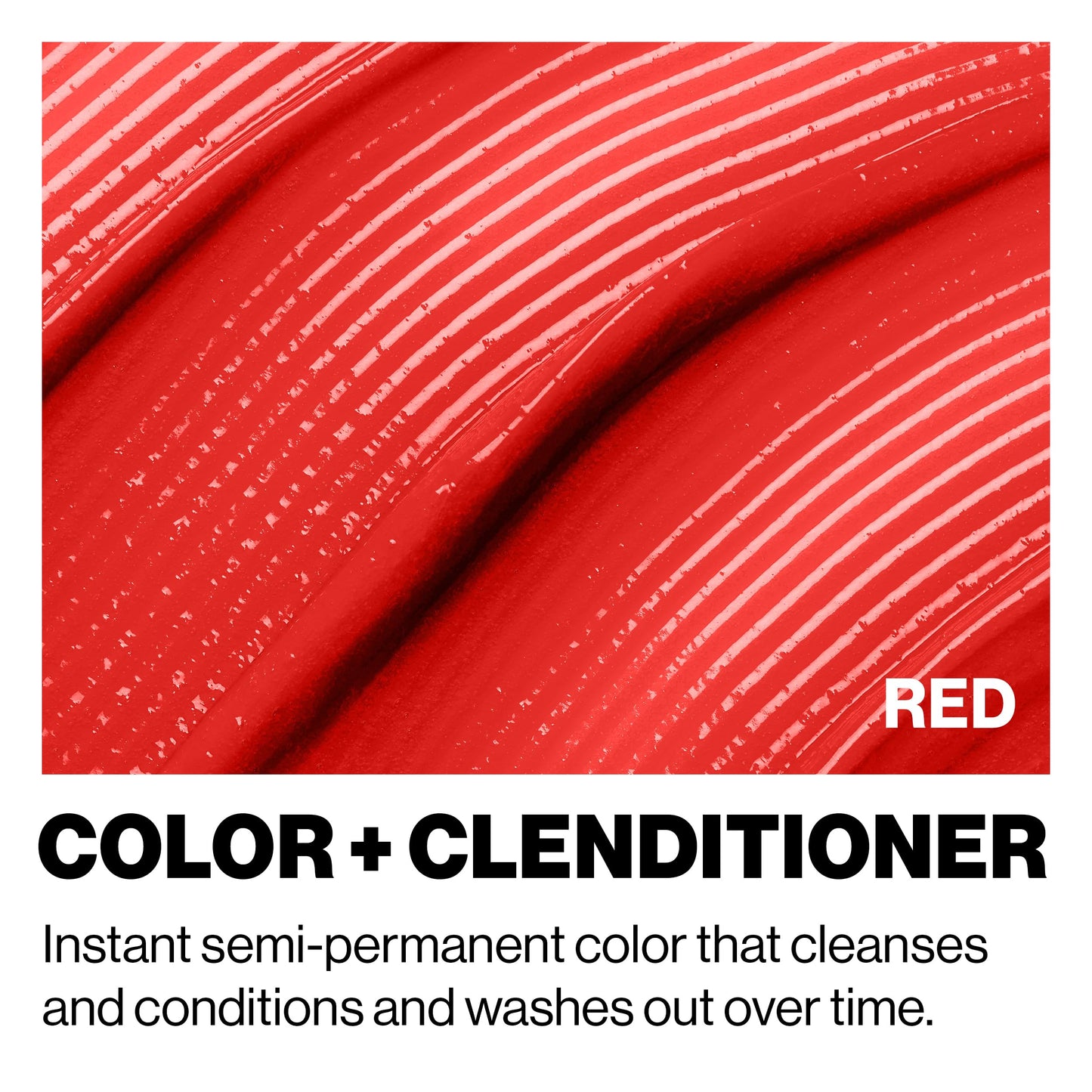 Keracolor Clenditioner Color Depositing Conditioner - Hair Glaze Colorwash, Red, 12 Fl Oz