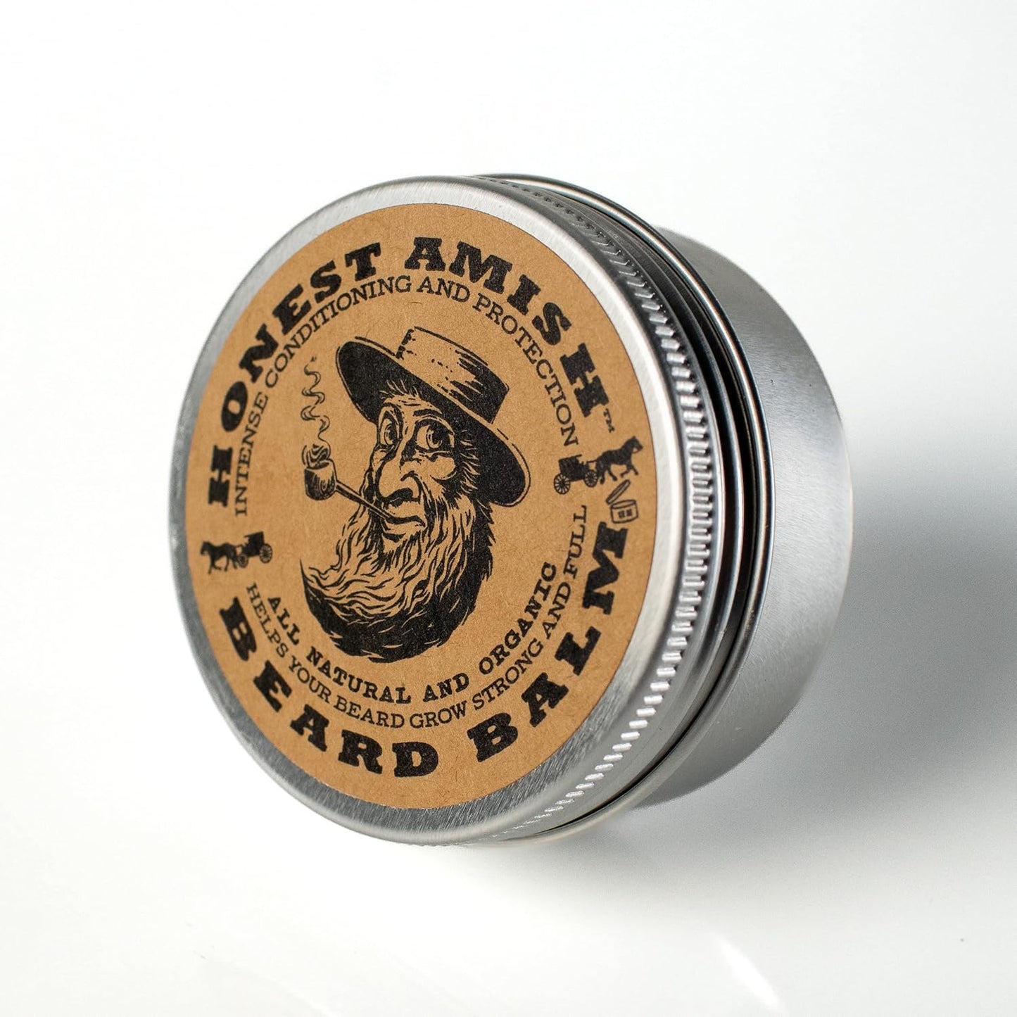Beard Balm Leave-In Conditioner | Natural & Organic Ingredients - 2 Ounce Tin