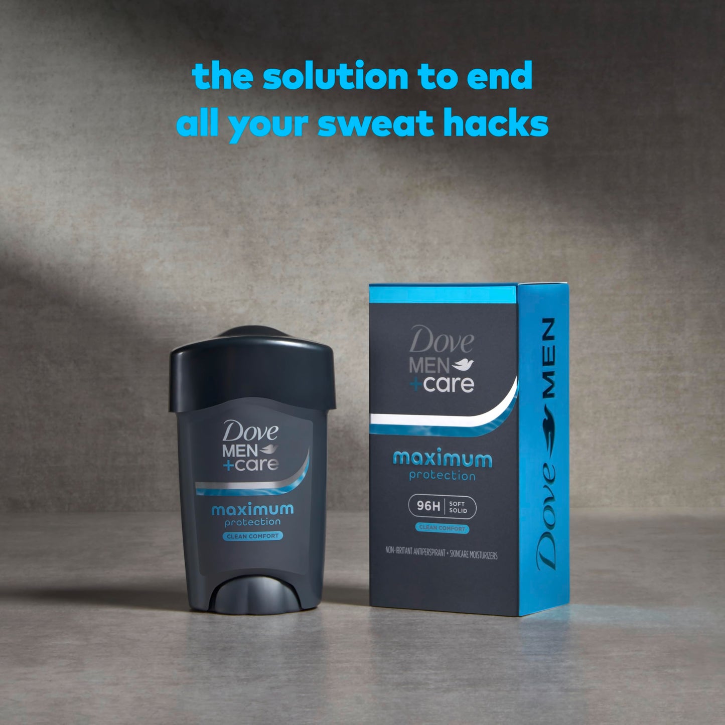 Dove Men+Care Clinical Protection Antiperspirant Stick Clean Comfort End Sweat Hacks 96-Hour Protection 1.7 oz