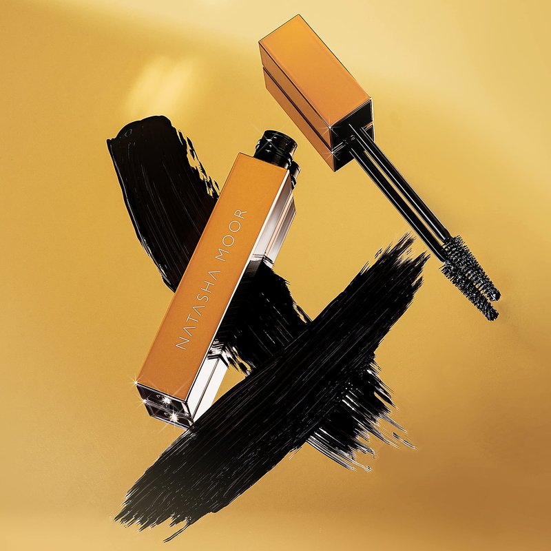 NATASHA MOOR "Moor Power" Black Mascara - Luxurious Volumizing, Lengthening, & Darkening Formula - Waterproof & Smudge-Proof - Eye Makeup Mascara - Cruelty-Free Clean Beauty for Long-Lasting Results