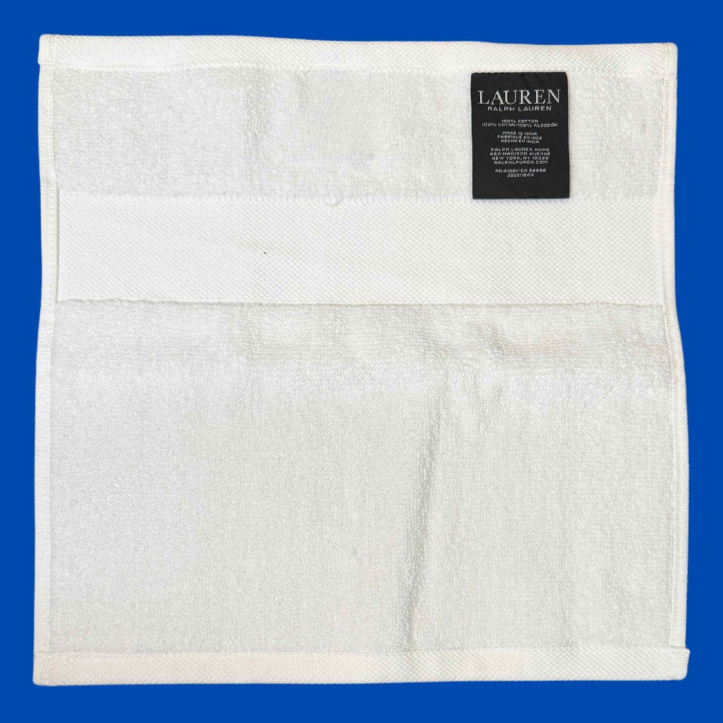 Lauren Ralph Lauren Westcott Washcloth Sailcloth White