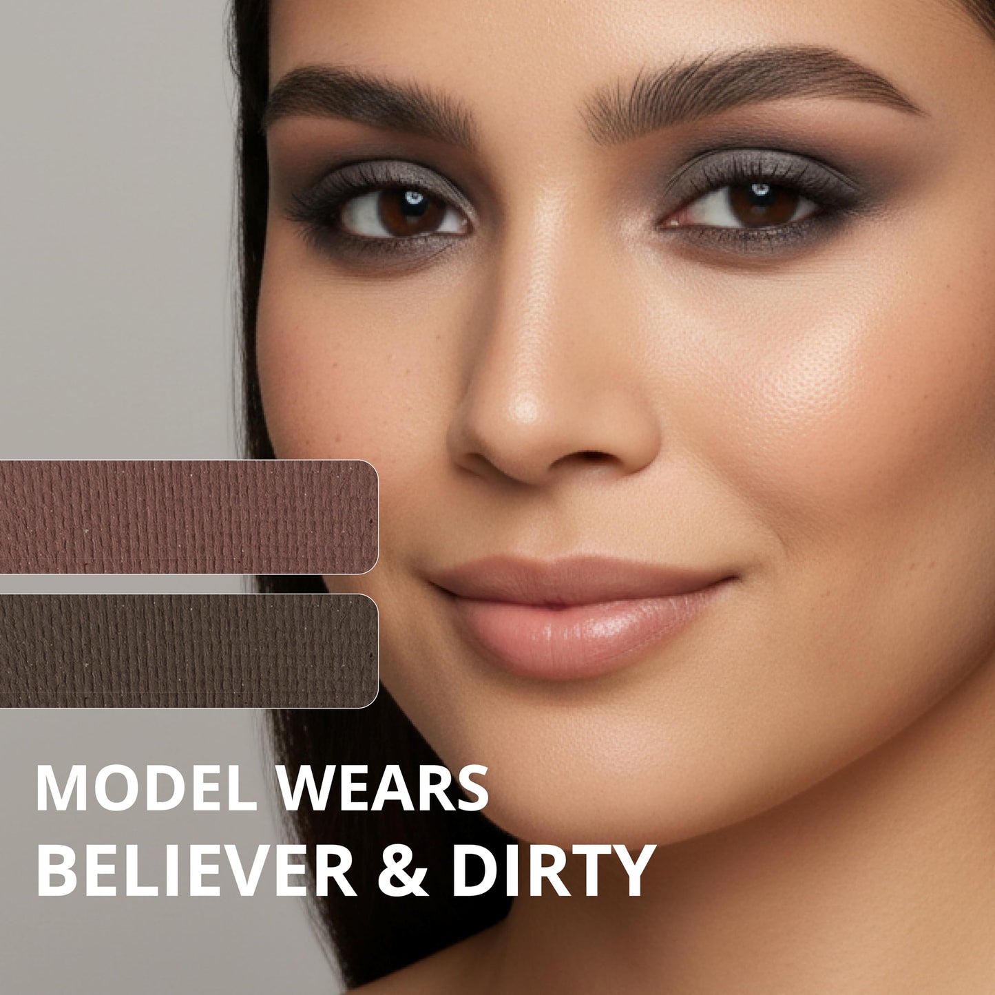 Lamora Attraction Eyeshadow Palette - Soft Warm Brown Shimmer Matte Shades