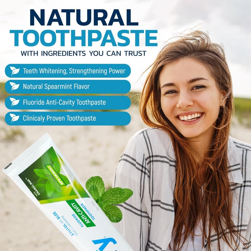 Spry Total Dental Health Kit, All Day Oral Care and Gum Health Kit Including Xylitol Sugar Free Gum, Candy Mints, Oral Rinse and Spearmint Toothpaste