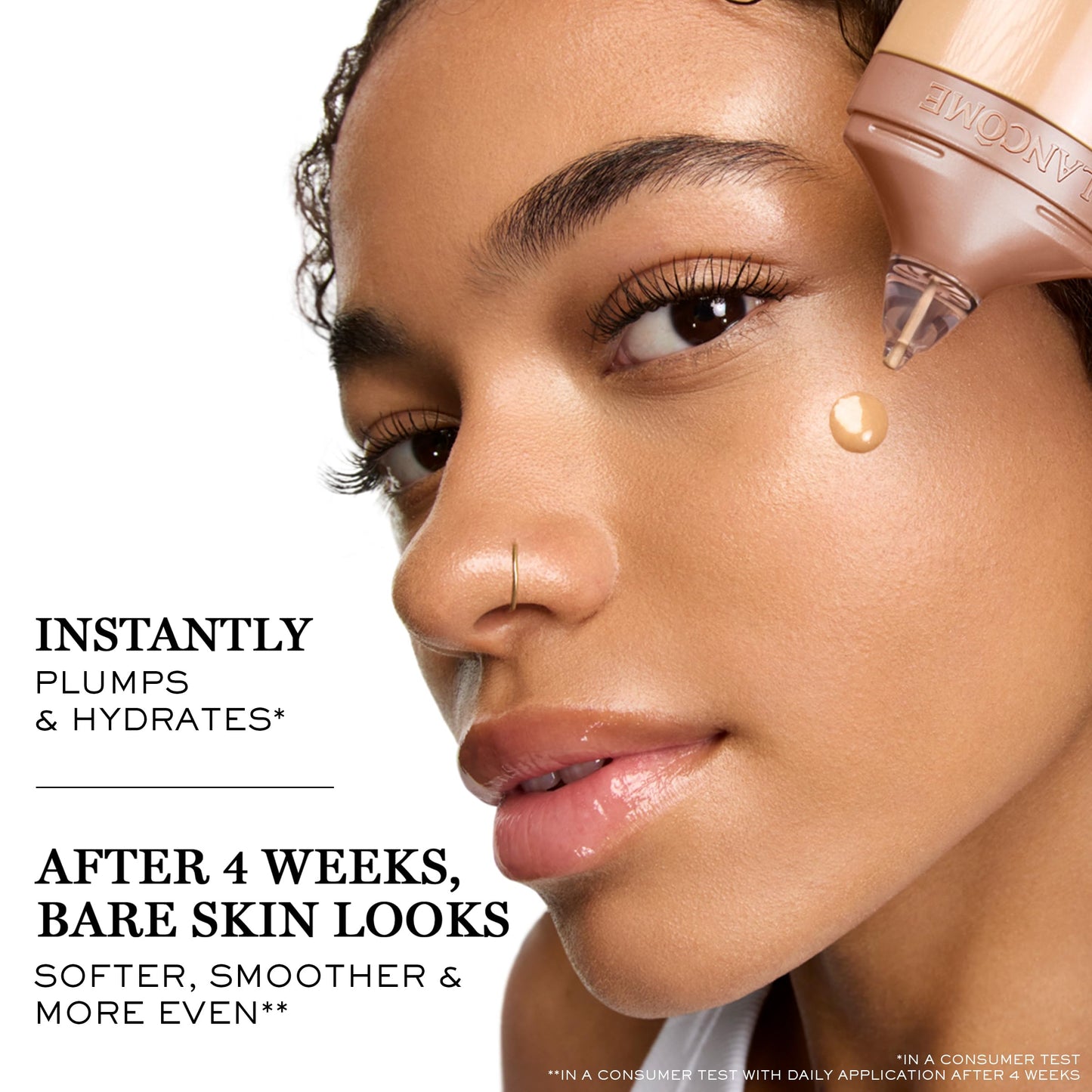 Lancôme Idôle 3 Serum Supertint Skin Tint - Dewy, Even tone with Niacinamide and Hyaluronic Acid for 24HR - Sheer to Buildable Coverage - Shade 14N