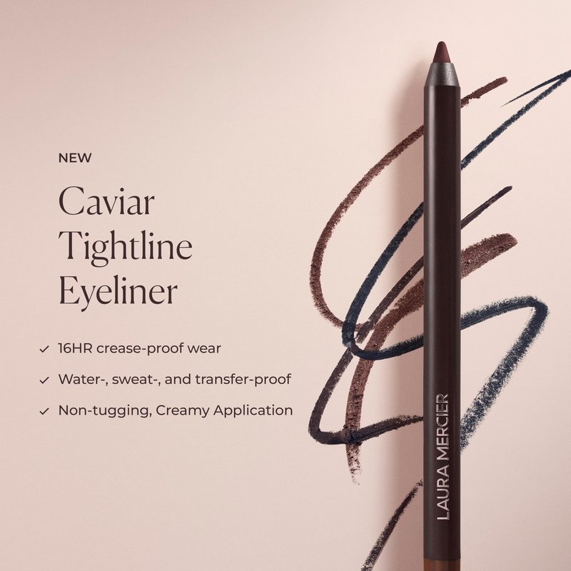 Laura Mercier Caviar Tightline Eyeliner: Long Lasting Color, Crease-proof, Waterproof, Gel-like Hydrating Formula, Perfect for Tightline, Lash Line + Waterline, Cocoa