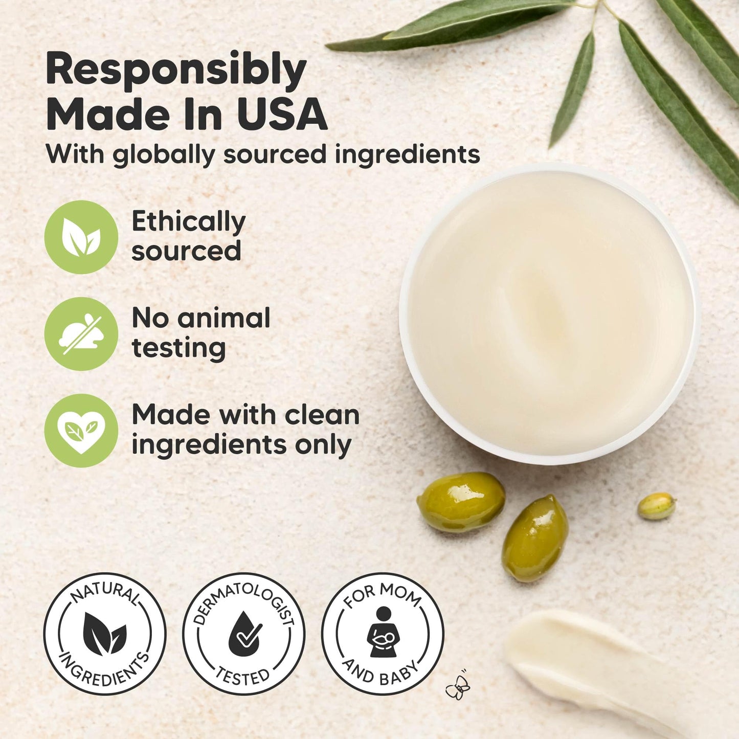 Organic Nipple Butter for Cracked, Sore, Relief - Nursing Nipple Cream Safe for Breastfeeding, 100% Natural Clean Breast Cream, Non Lanolin Balm, Mom Postpartum Breastfeeding Essentials,2oz (Soothing)