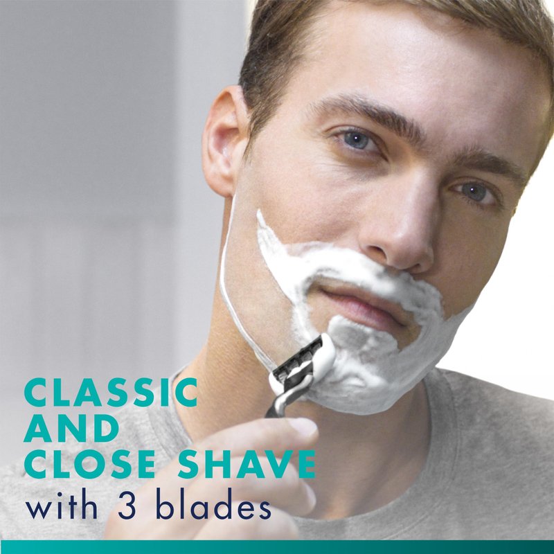 Gillette Mach3 Razor Blades for Men, 3-Blade Razor Refills, 15 Count