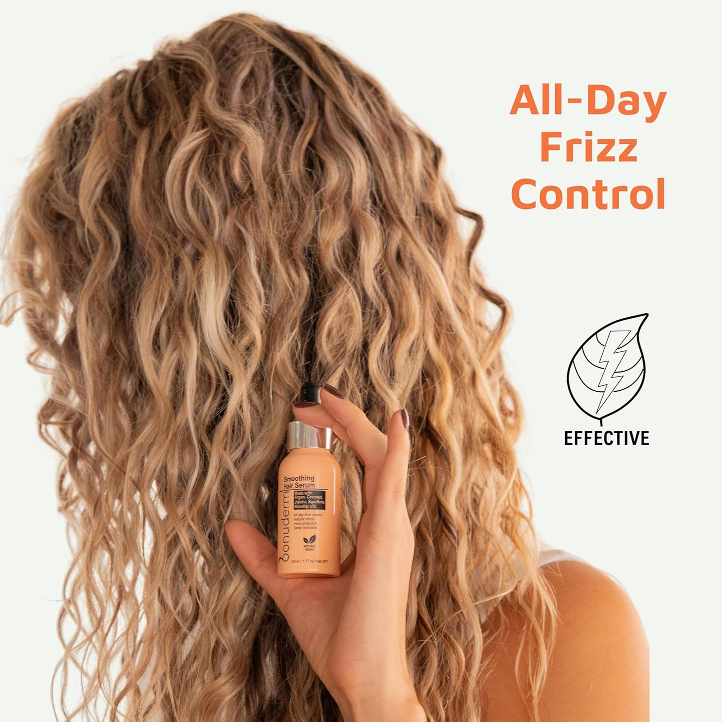 Hair Oil for Frizzy, Damaged Hair - Hydrating Vegan Formula | Tames Frizz, Adds Shine & Softness
