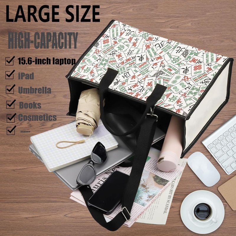 Mahjong Luck Cosmetic Bag - Stylish Zipper Pouch for Mahjong Lovers | Perfect Gift Idea