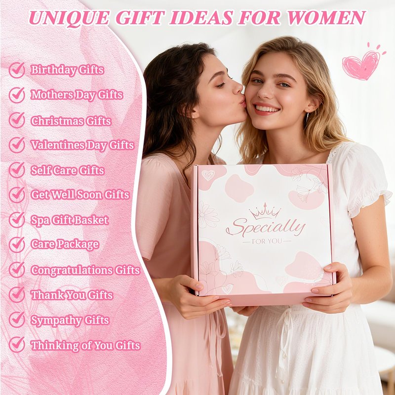 Pink Birthday Gifts for Teen Girls Women, Mother's Valentine's Day Christmas Gift Set for Mom Her Girlfriend Tween Girl Best Friend Wife Sister, Gift Ideas for Teenage Girls