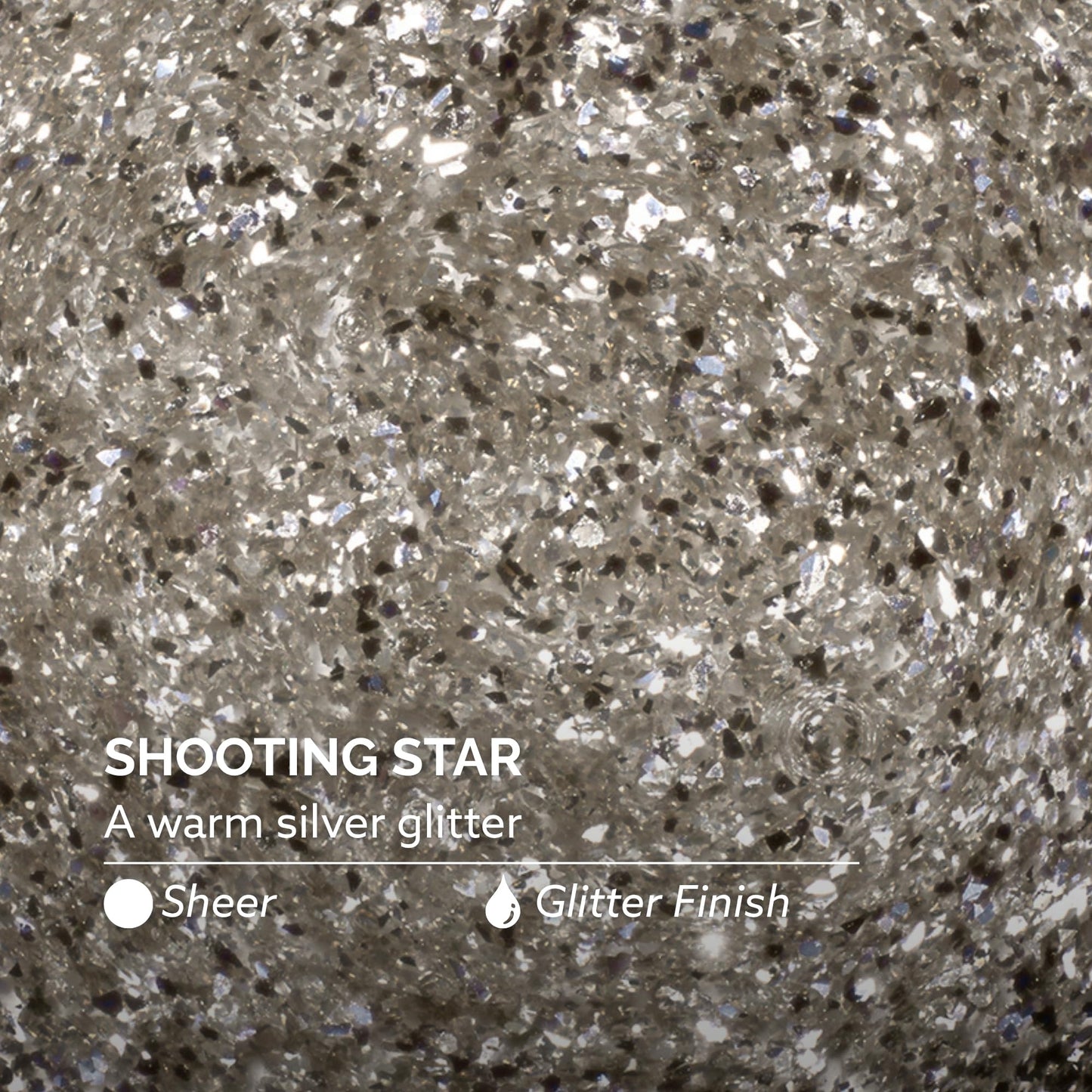 Dazzle Dry Nail Lacquer (Step 3) - Shooting Star - A warm silver glitter. Sheer glitter. (0.5 fl oz)