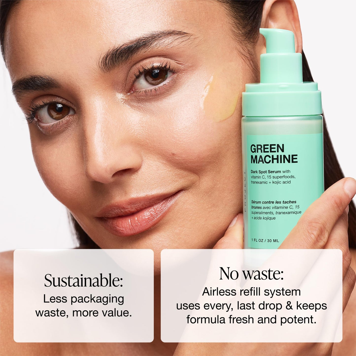 INNBEAUTY PROJECT Green Machine Vitamin C Dark Spot & Hyperpigmentation Serum, REFILL, 1 FL OZ (30ml)