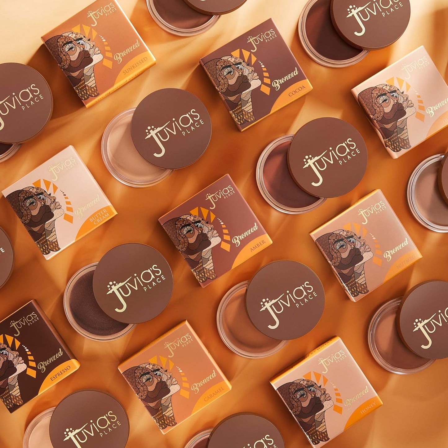 Juvia's Place Bronzed Cream Bronzer - Caramel | Buildable & Blendable Matte Contour for Sun-Kissed Glow