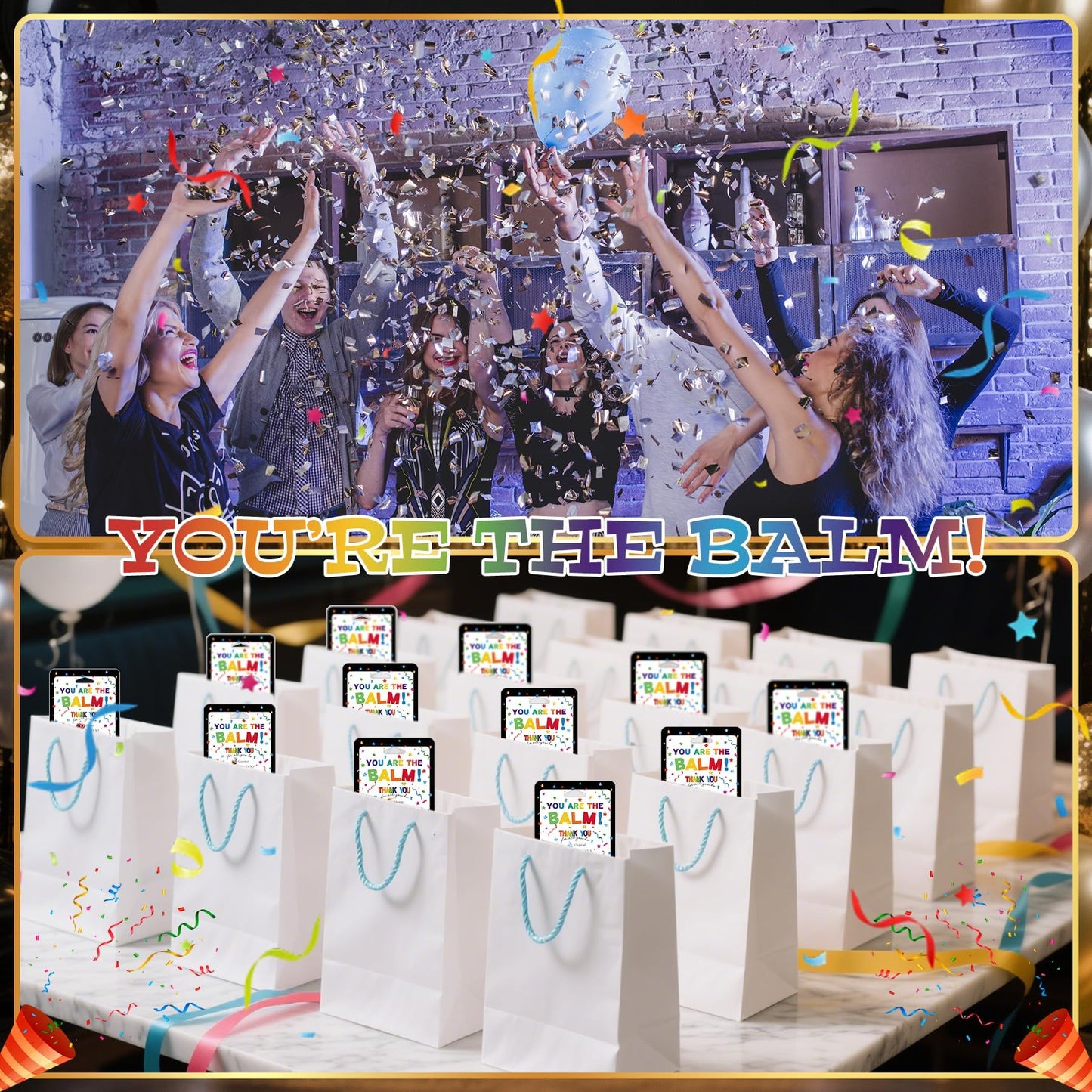 24 Pcs Employee Appreciation Lip Balms Bulk Staff Appreciation Gifts Thank You Team End of Year Gifts You Are The Balm Bulk for Coworkers Teacher Worker Leaving Farewell Party Favor